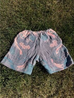 Upcycled Cotton Tapestry Shorts- Pastel